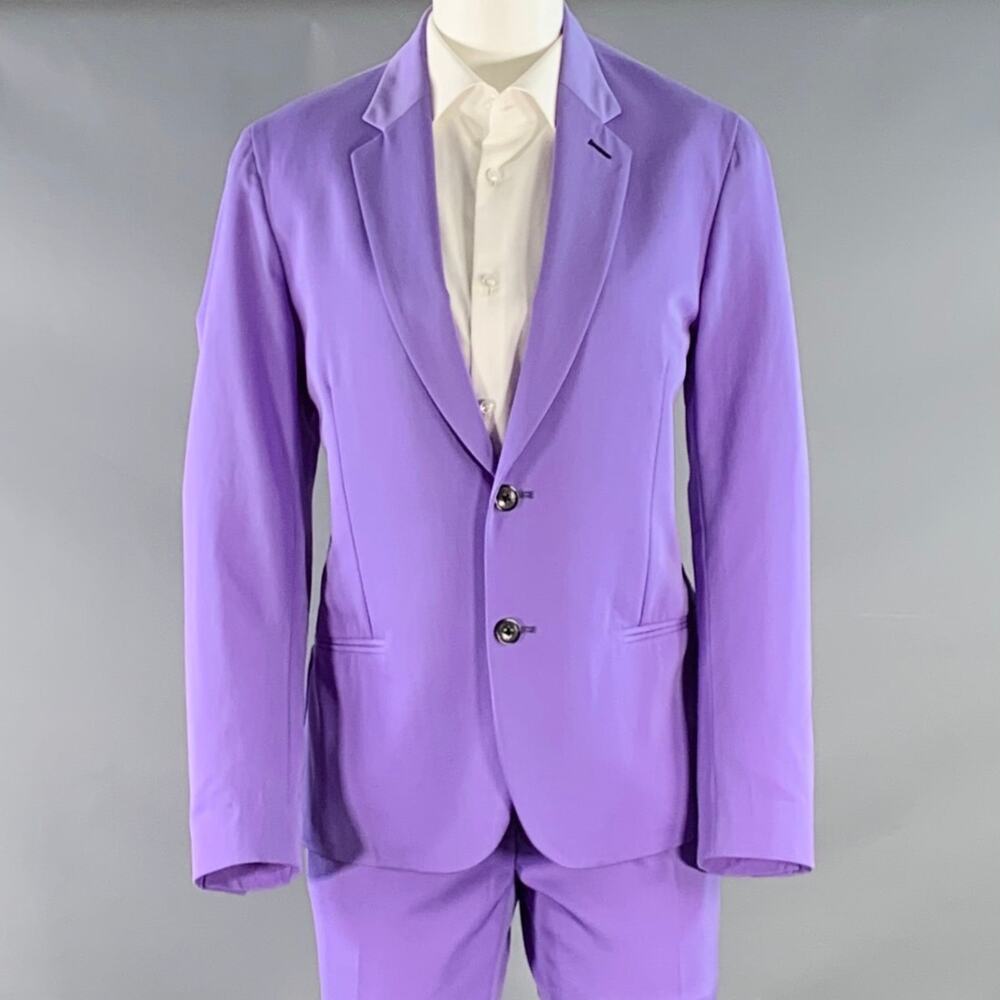 PAUL SMITH Size 36 Soho Fit Purple Lavender Wool Notch Lapel Suit